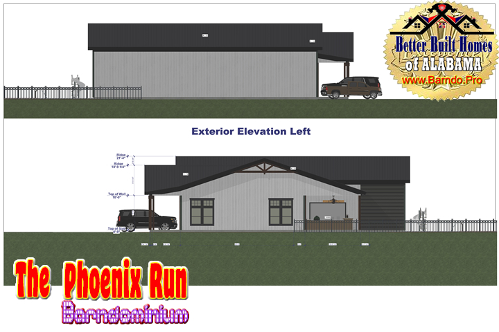 ​HUNTSVILLE ALABAMA HOME BUILDER BARNDO PRO THE PHOENIX RUN BARNDOMINIUM