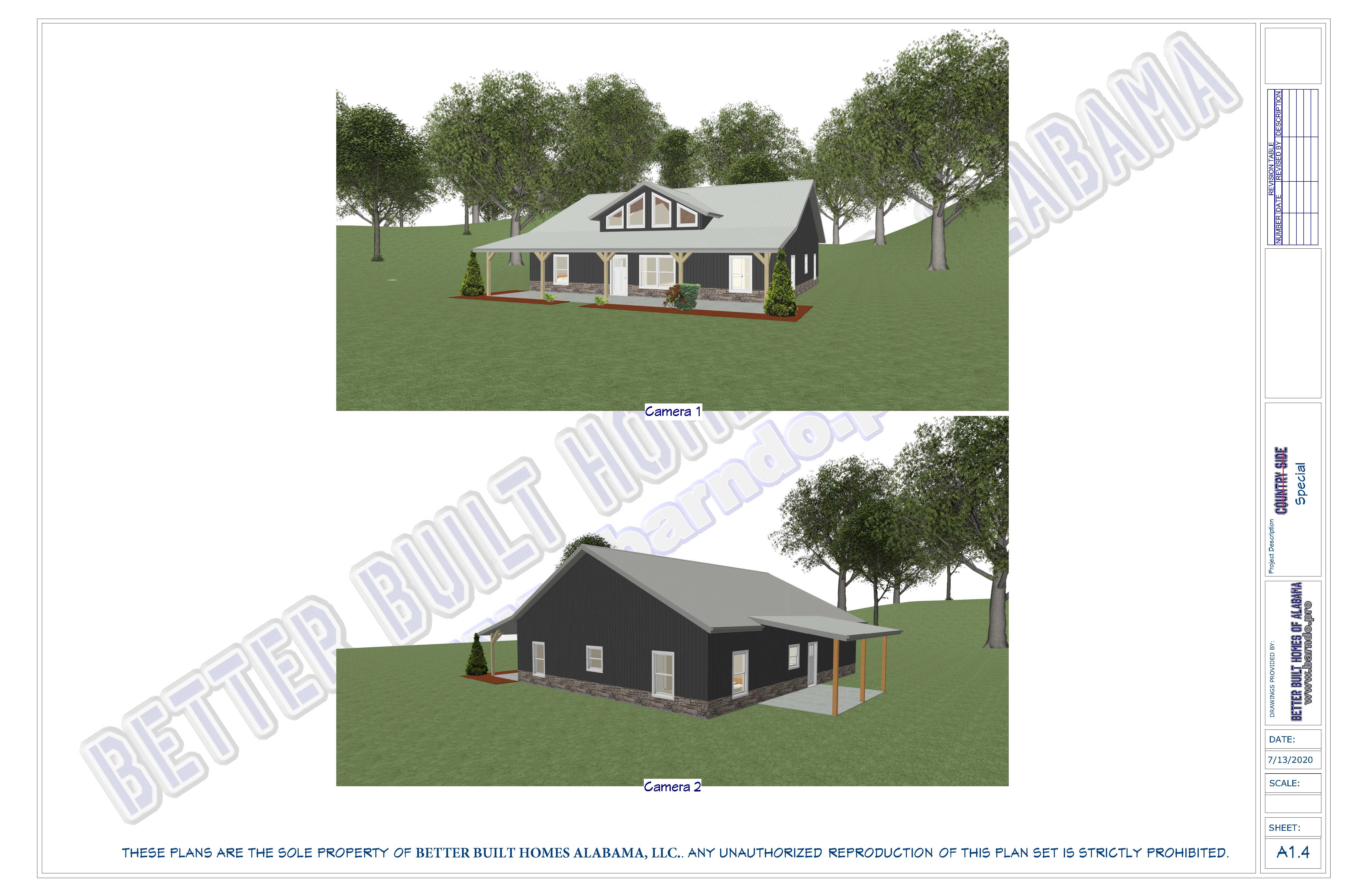 Country Life Special BARNDOMINIUM Floorplans by Better Built Homes