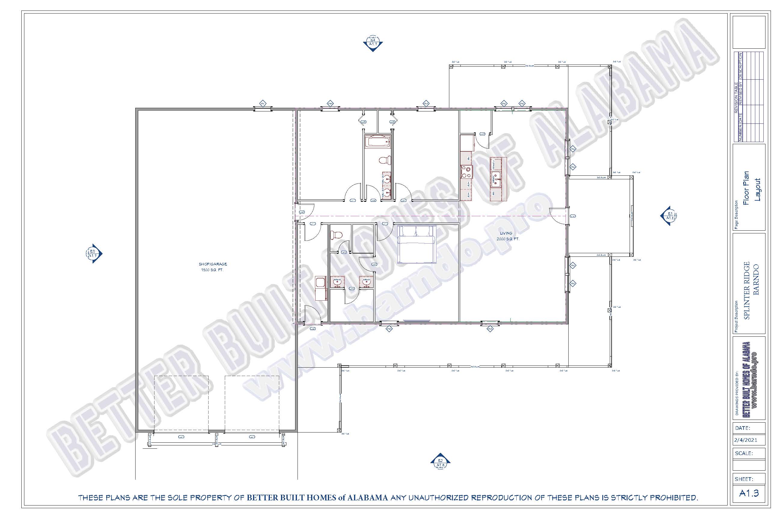 Splinter Ridge BARNDOMINIUM Floorplans by Better Built Homes