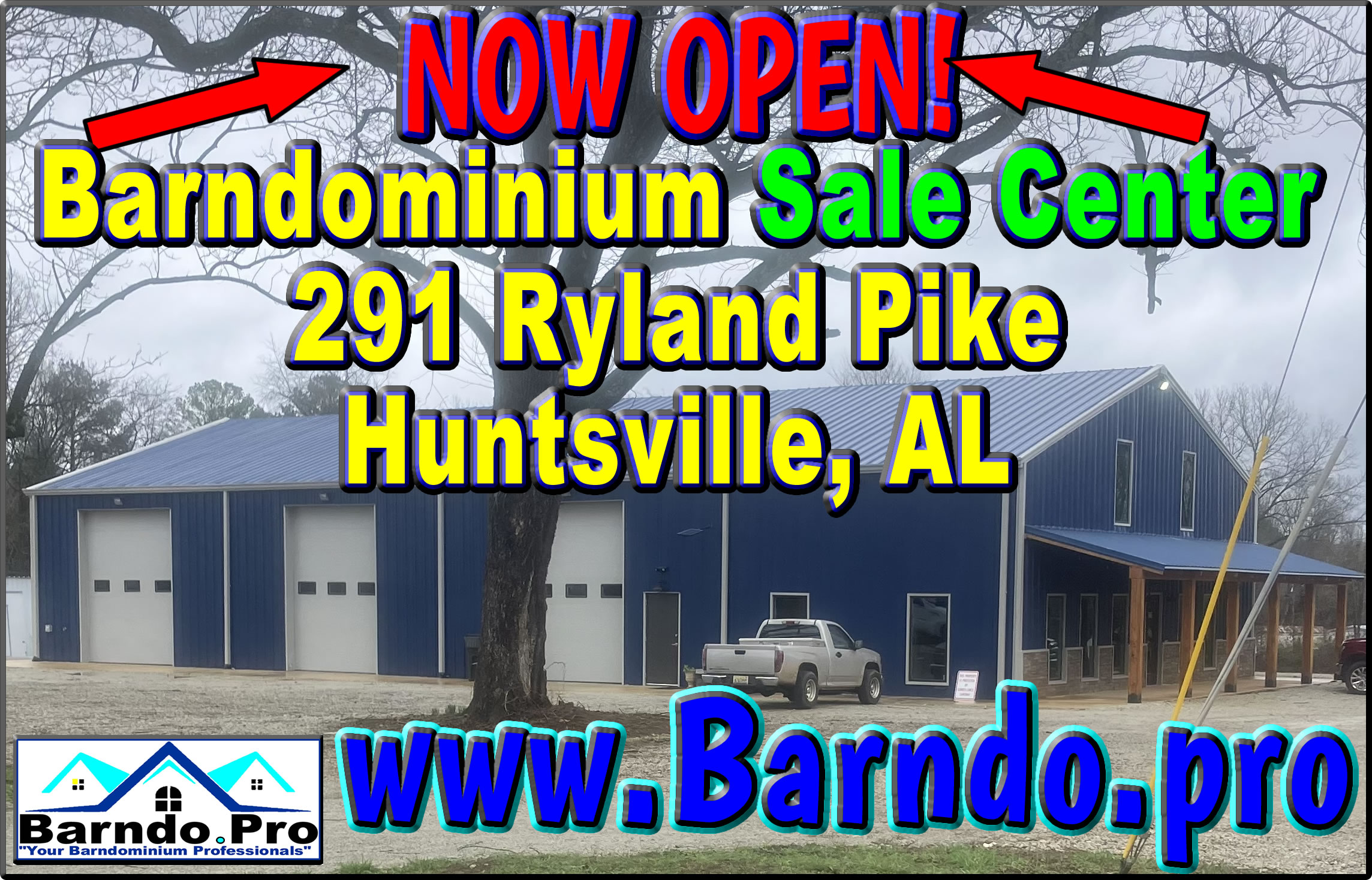 Barndo Pro Barndominium Sale Center Now Open in Huntsville Alabama