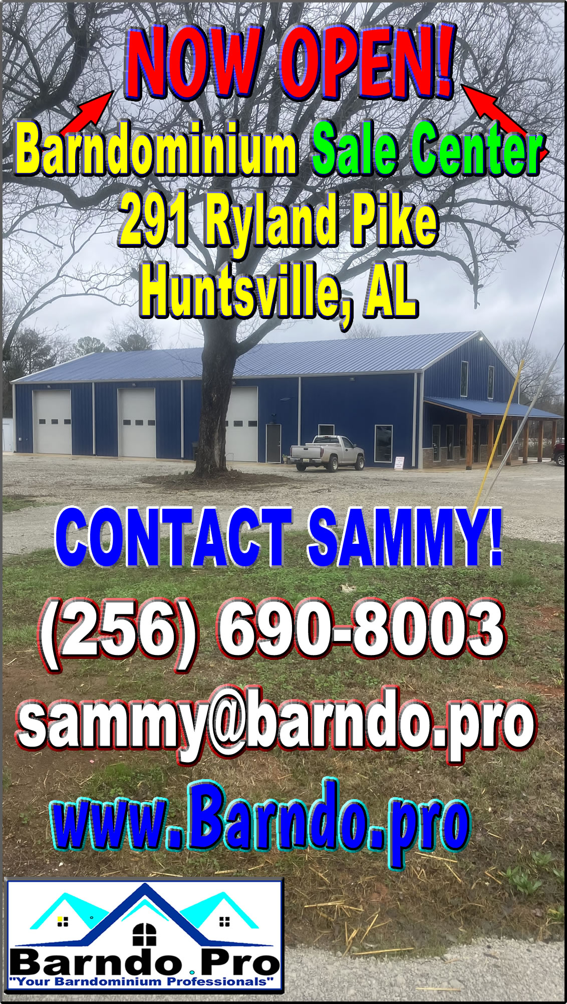 Barndominium Sale Center Now Open in Huntsville Alabama By Barndo Pro