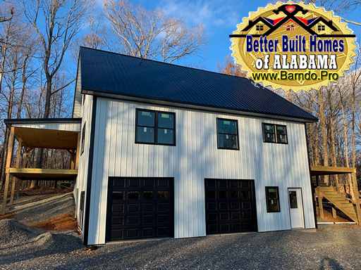 Huntsville Alabama Home Builder Floor Plans for The Woodland Retreat Barndominium