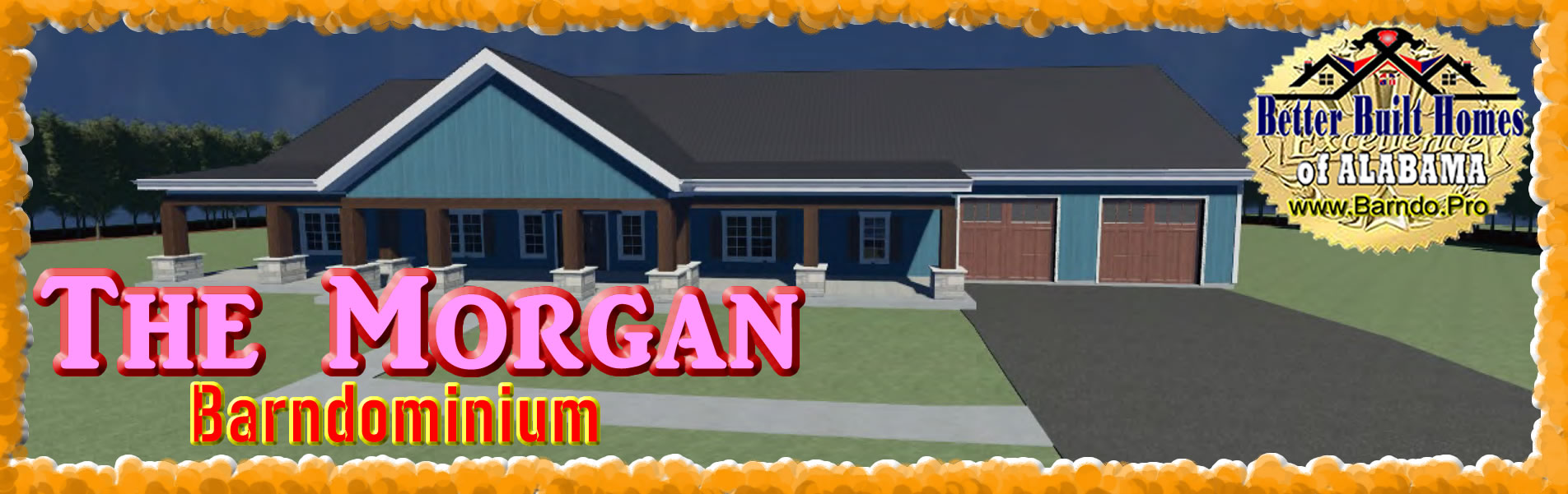 Click to View the Morgan Barndominium Floor Plans and images Contact us for more info.