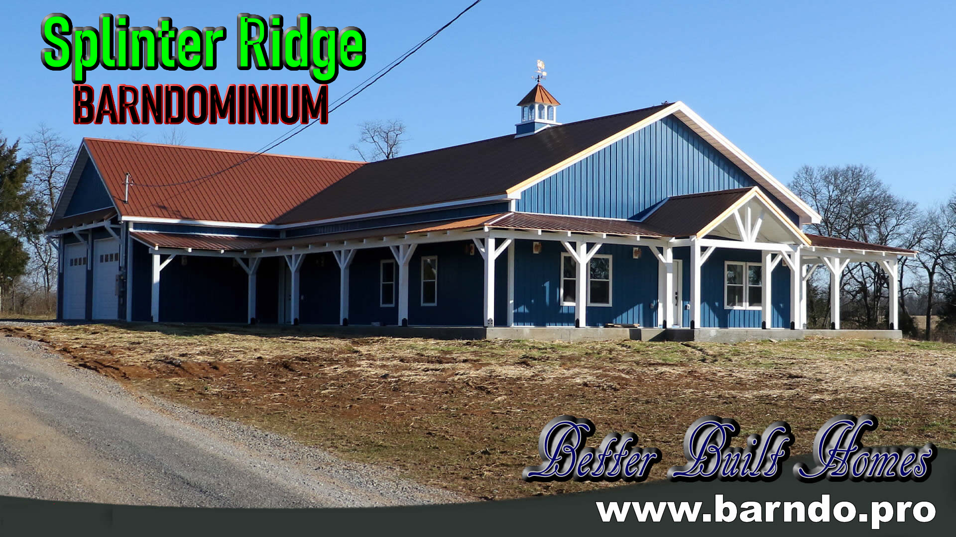 Splinter Ridge BARNDOMINIUM Floorplans by Better Built Homes of Alabama and Barndo Pro