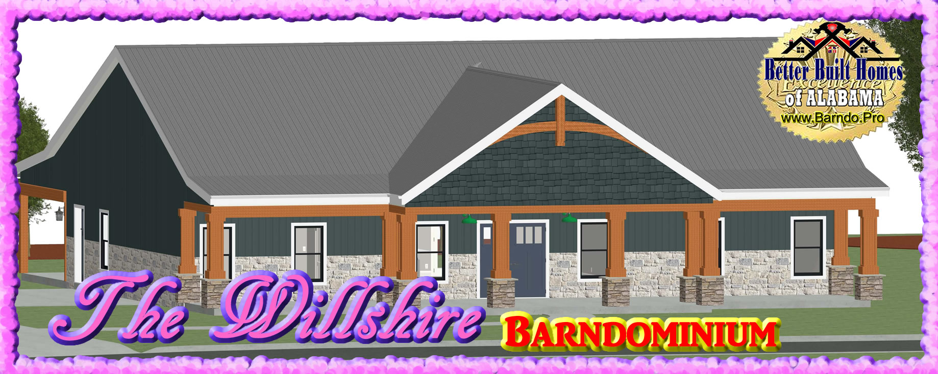 Click to View the Willshire Barndominium Floor Plans and Barndo Features.