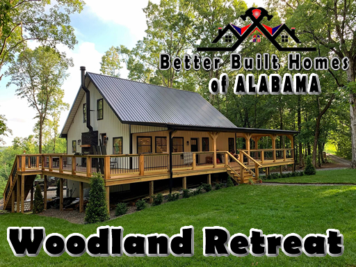Huntsville Alabama Home Builder Floor Plans for The Woodland Retreat Barndominium