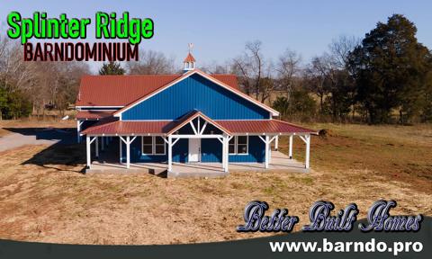 Splinter Ridge Custom Built Barndominium by Better Built Homes of Alabama and Barndo.Pro